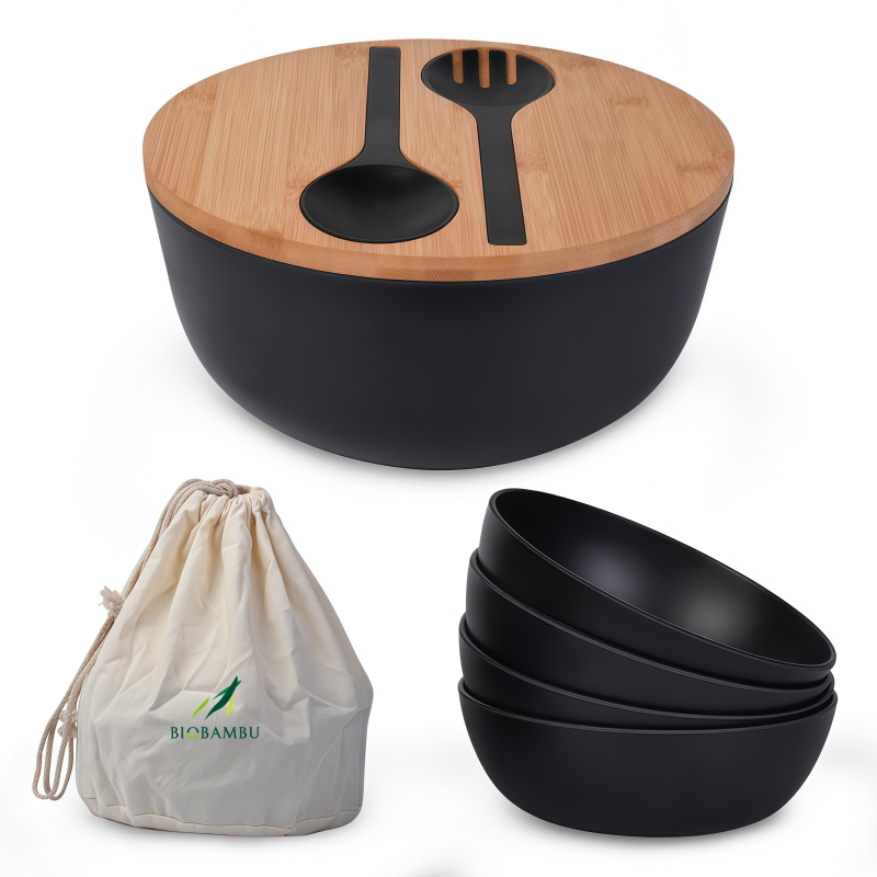 salad bowl with bag set